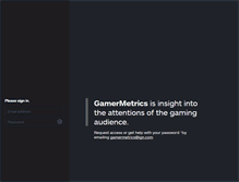 Tablet Screenshot of gamermetrics.com